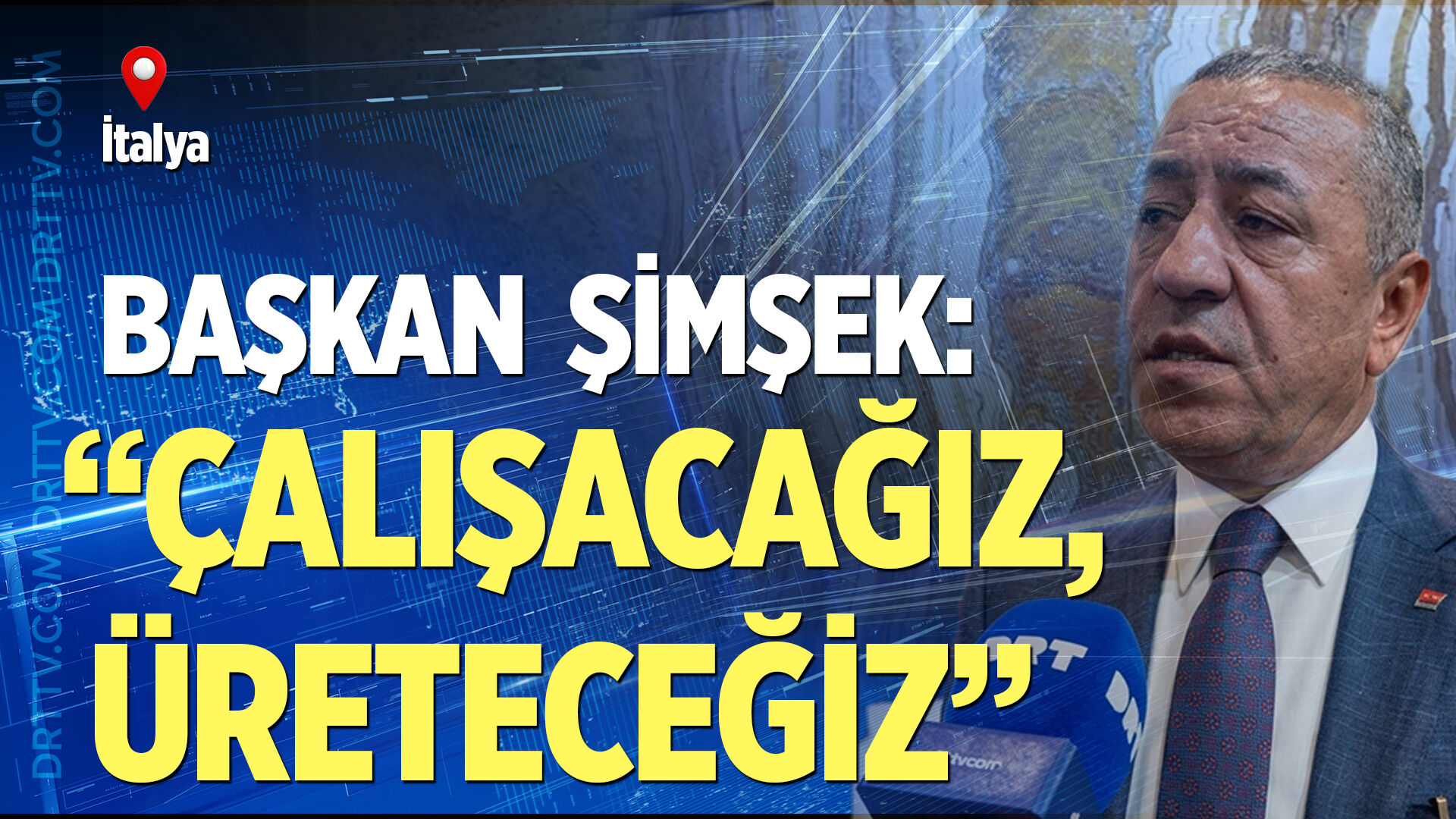 Başkan şimşek: “Dik duracağız, çalışacağız, üreteceğiz”