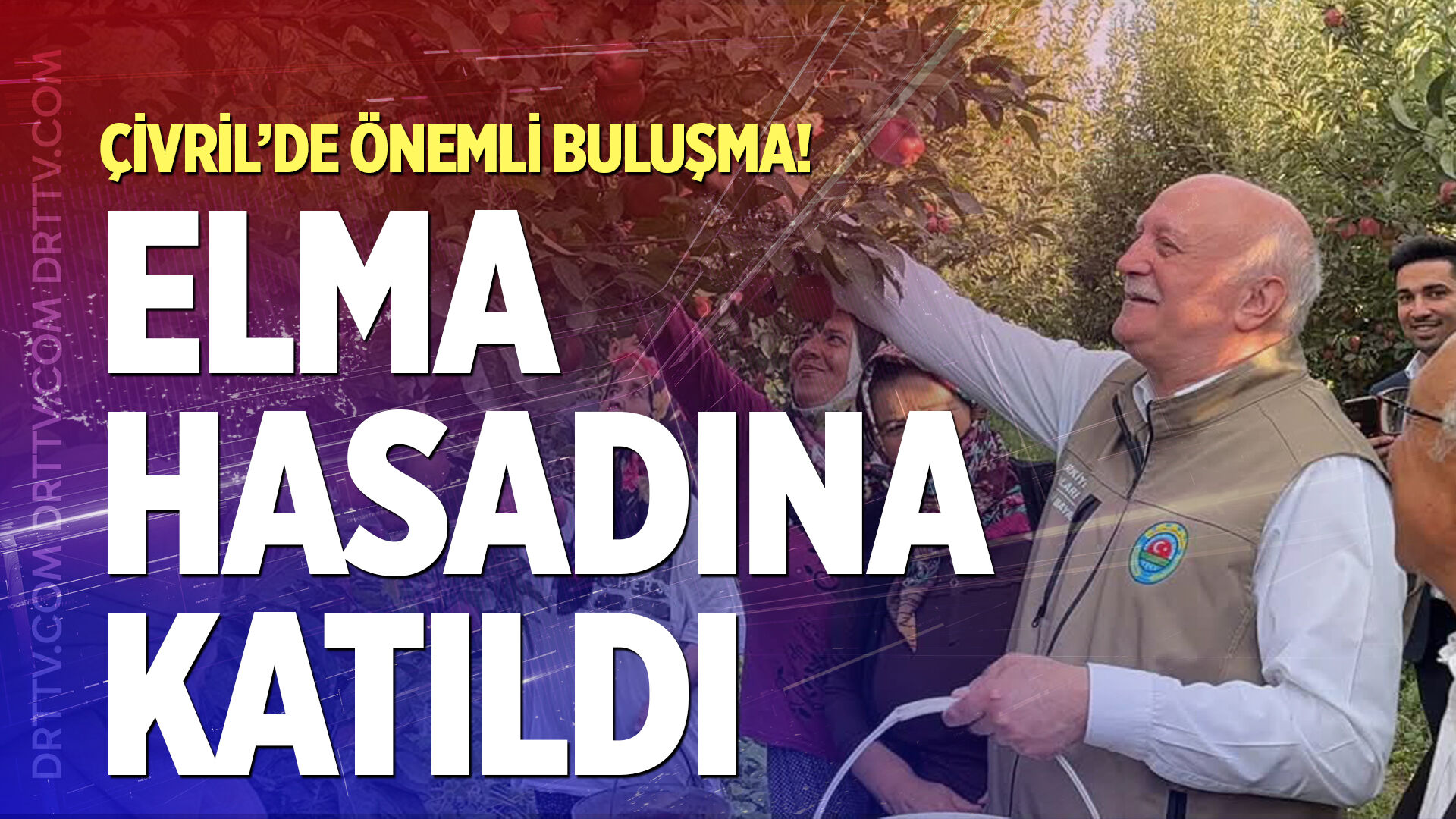 Denizli’de hasat mesaisi! Bayraktar elma bahçesinde