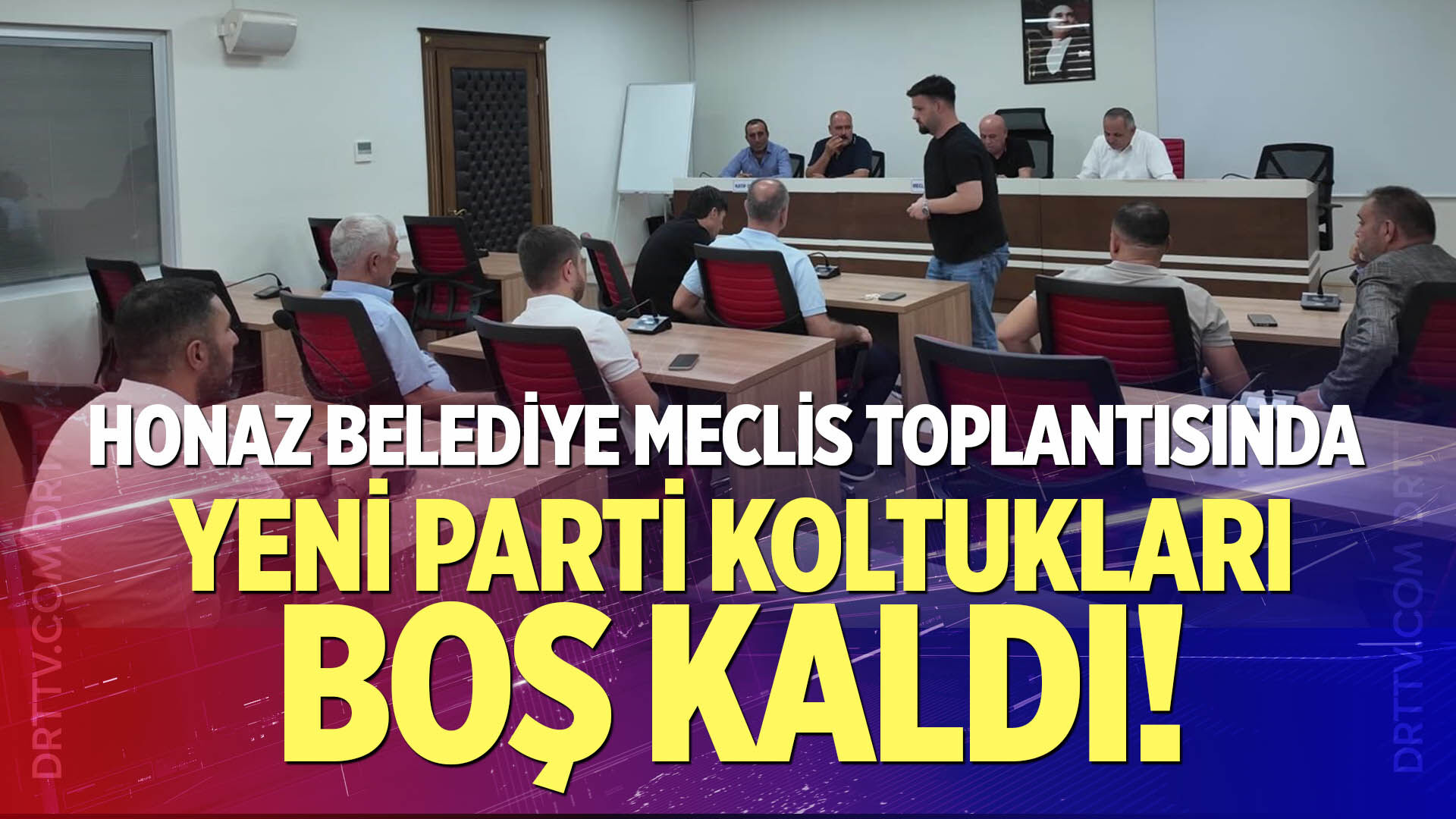 Honaz Belediye Meclis Toplantısında Yeni Parti koltukları boş kaldı