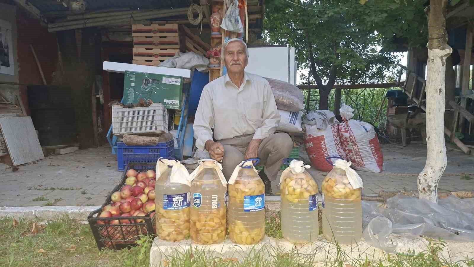 Dibe düşen elmalar ziyan olmuyor, doğal sirke oluyor