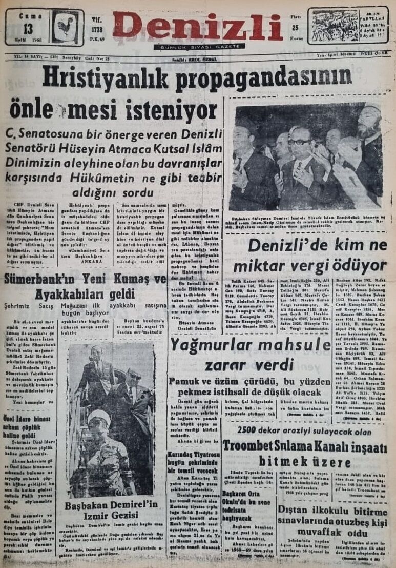 Denizli Haber Tarihtebugün13Eylül