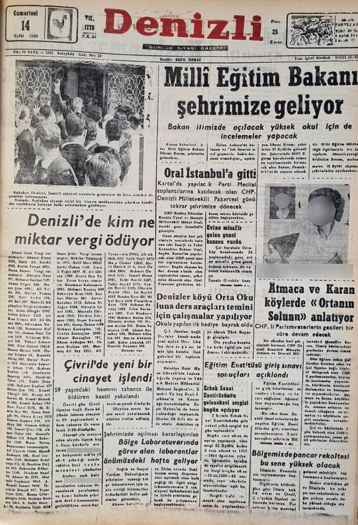 Denizli Haber Tarihtebugünson