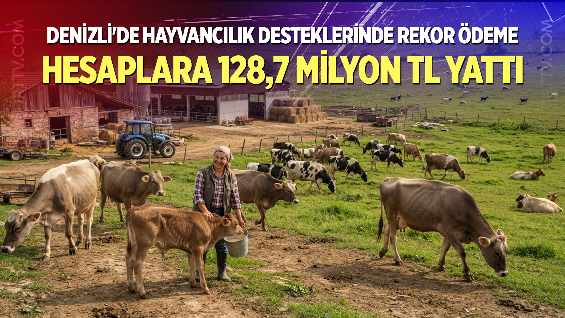 Denizli'de Hayvancılık Desteklerinde Rekor Ödeme