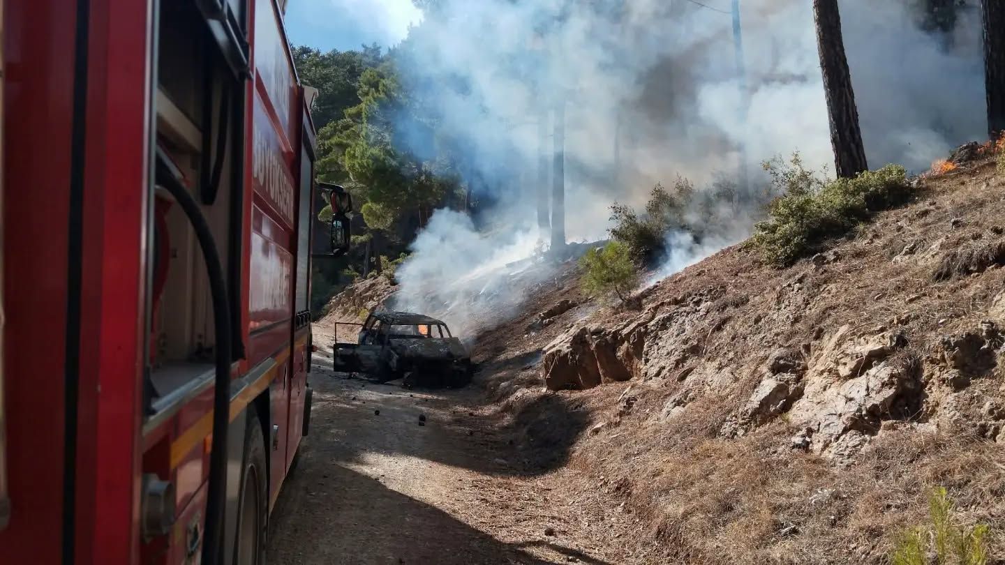 Denizli Haber Aracta Cıkan Yangın Ormanlık221020261