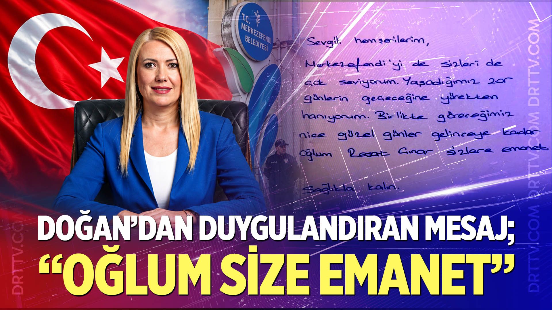 Şeniz Doğan'dan duygulandıran mesaj! "Oğlum size emanet"