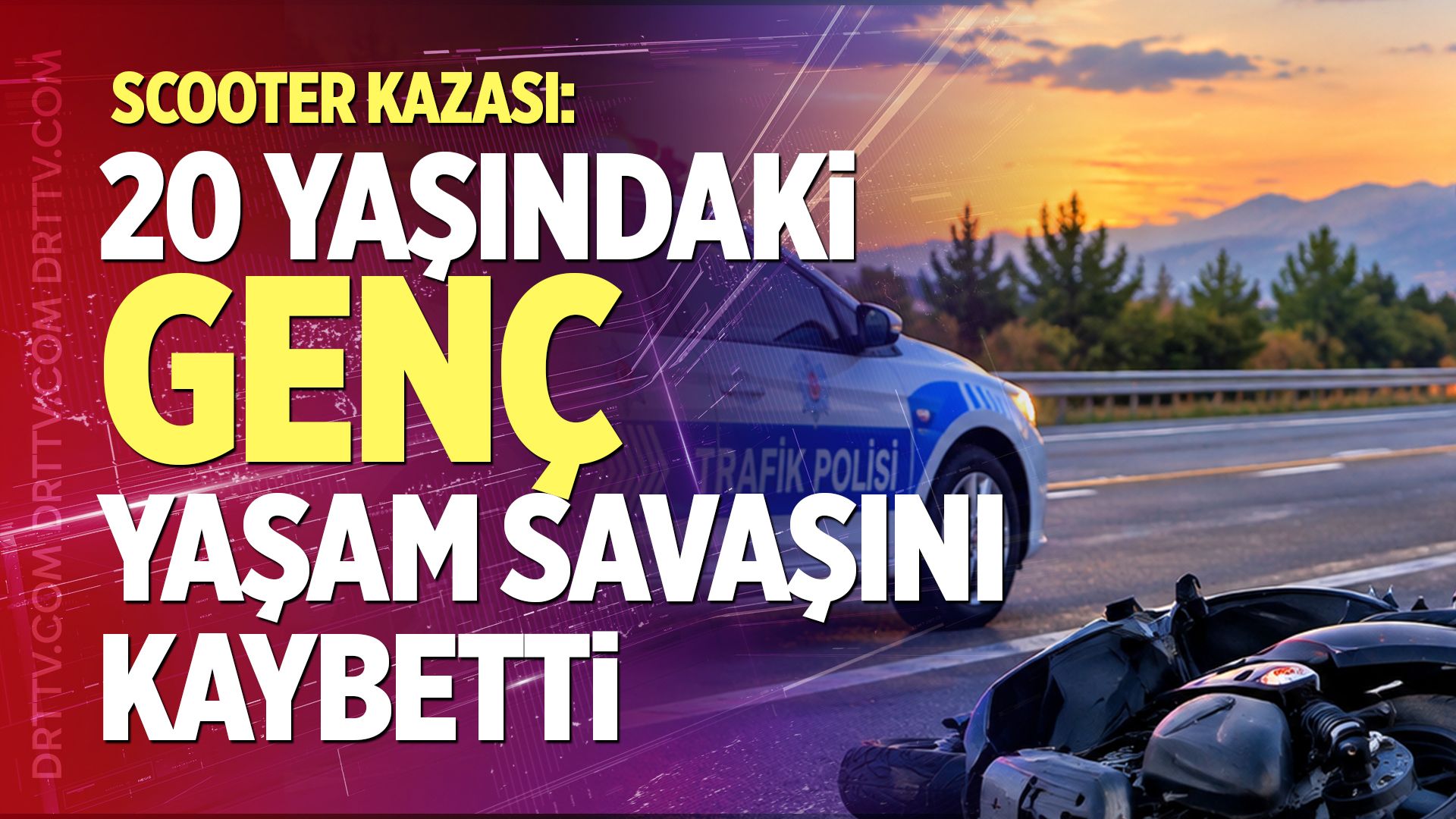 Denizli’de Scooter Kazası: 20 Yaşındaki Genç Yaşam Savaşını Kaybetti