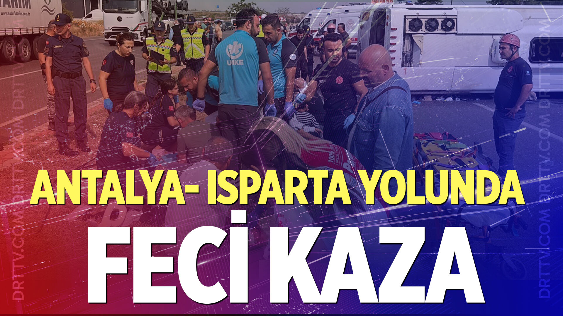 Antalya-Isparta Yolunda kaza! Çok sayıda yaralılar var