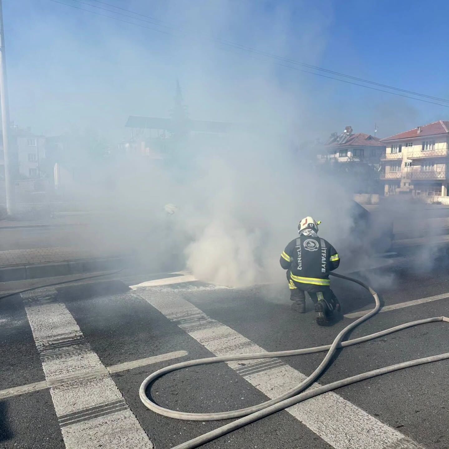Denizli Haber Saraykoy Arac Yangını081020261