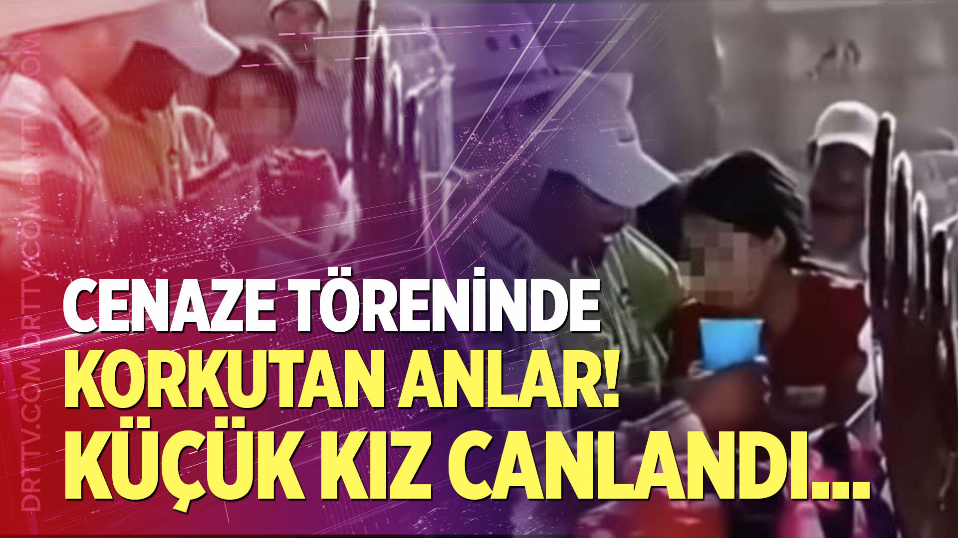Cenaze töreninde korkutan anlar!