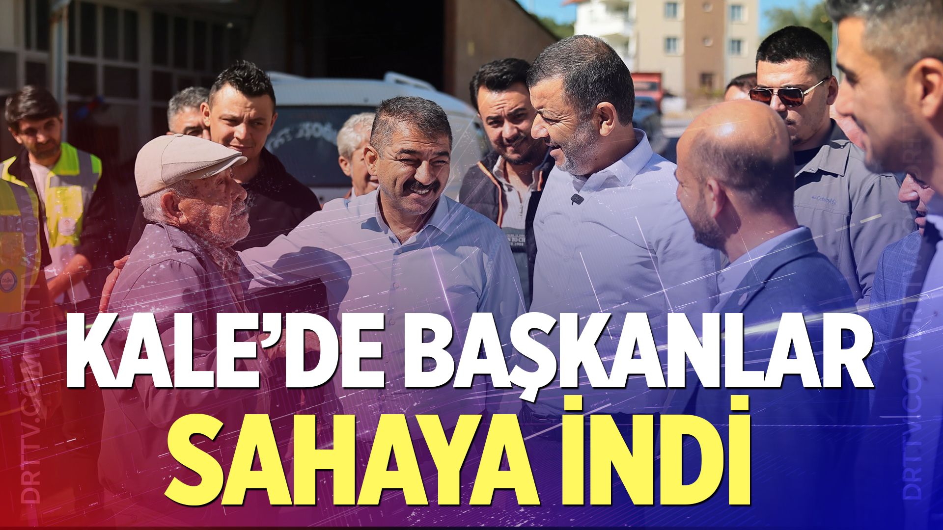 Kale’de başkanlar sahaya indi